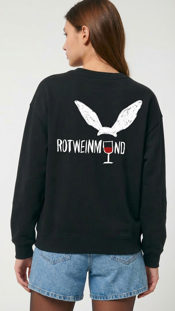 Organic Pullover "Rotweinmund (Back) - designed by PROXI