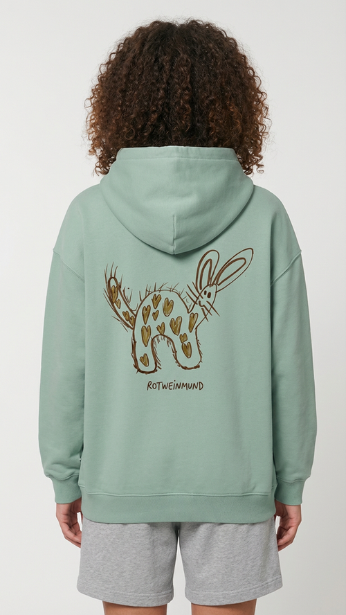 Organic Hoodies "Hase" (Unisex) - designed by Anton