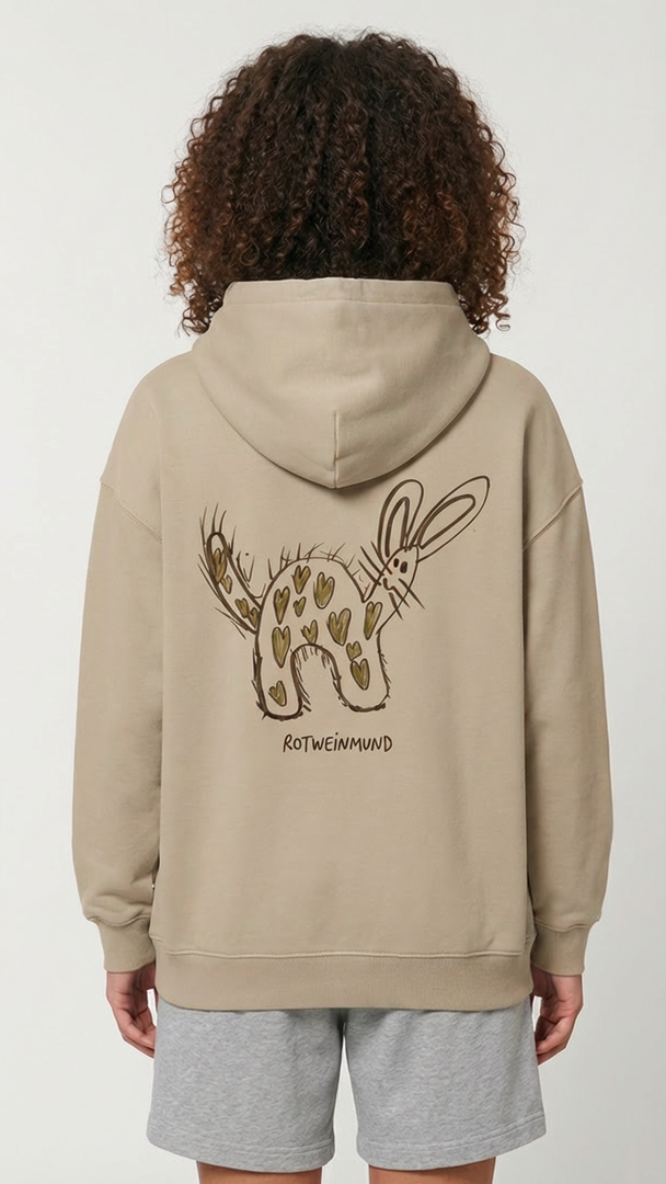 Organic Hoodies "Hase" (Unisex) - designed by Anton