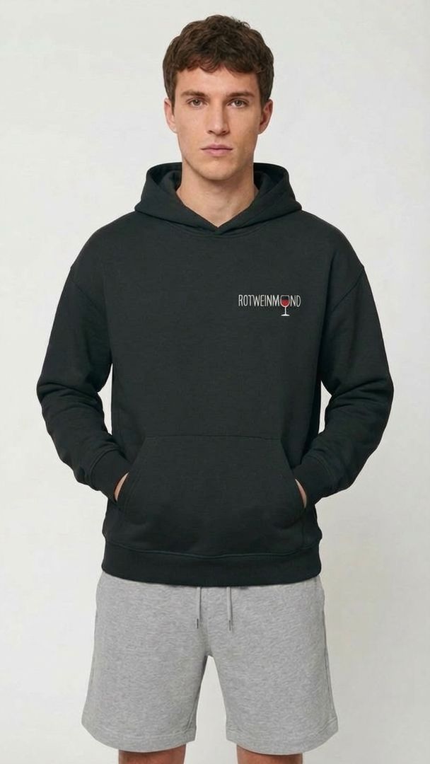 Organic Hoodie "Rotweinmund" - designed by PROXI