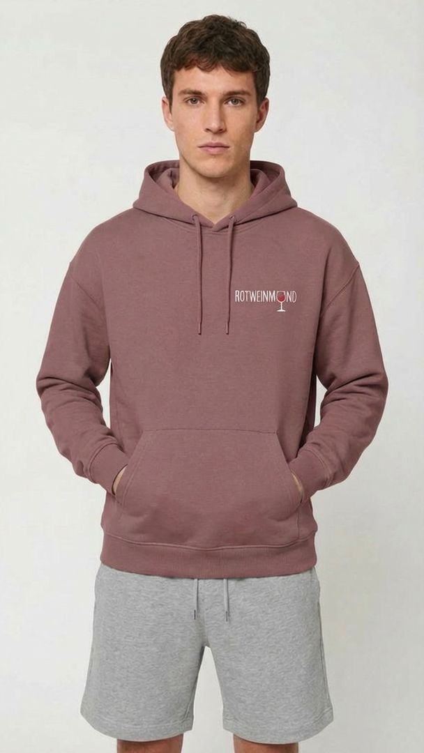 Organic Hoodie "Rotweinmund" - designed by PROXI