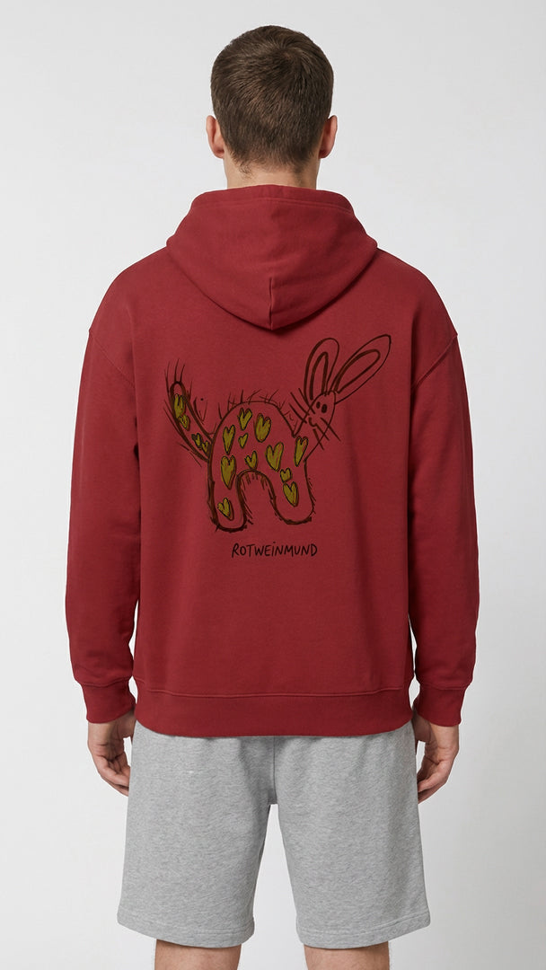 Organic Hoodies "Hase" (Unisex) - designed by Anton