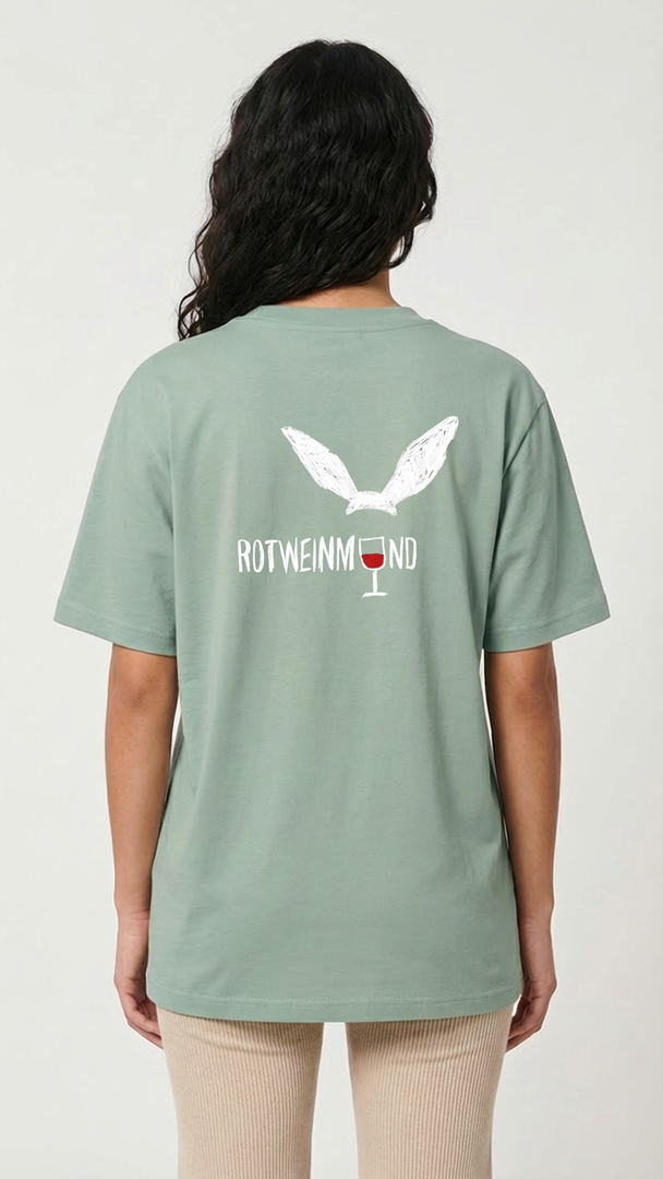 Organic T-Shirt  "Big Rotweinmund" (Unisex) - designed by PROXI