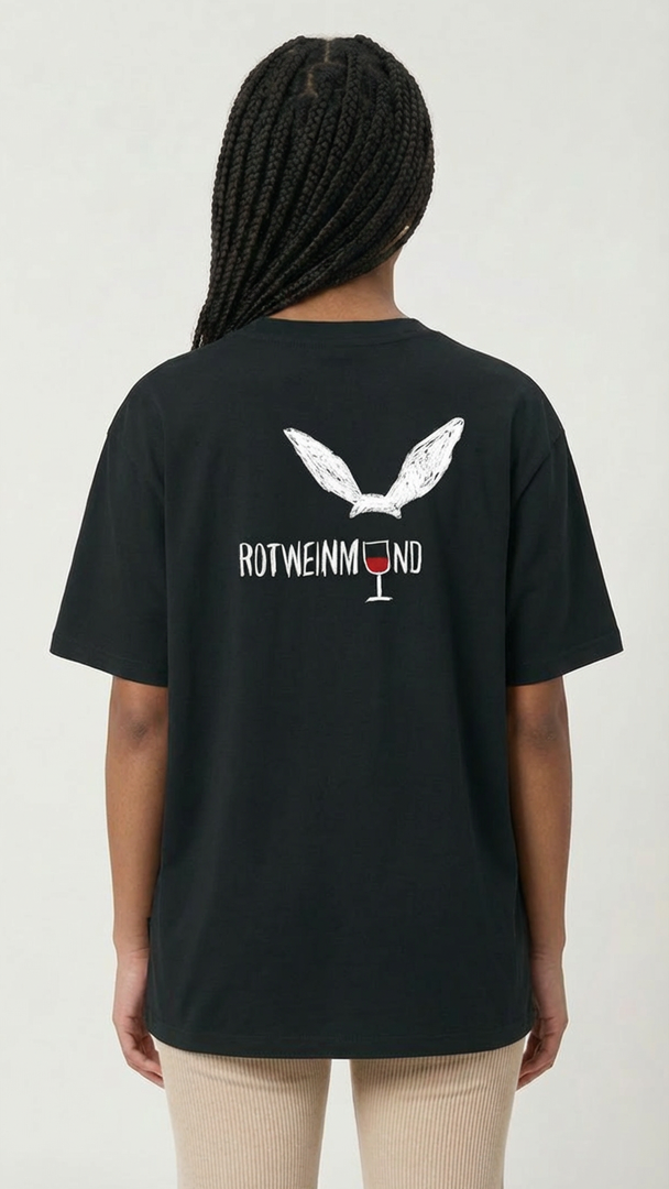 Organic T-Shirt  "Big Rotweinmund" (Unisex) - designed by PROXI