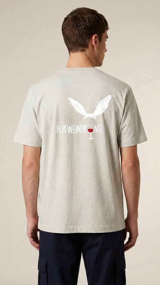 Organic T-Shirt  "Big Rotweinmund" (Unisex) - designed by PROXI