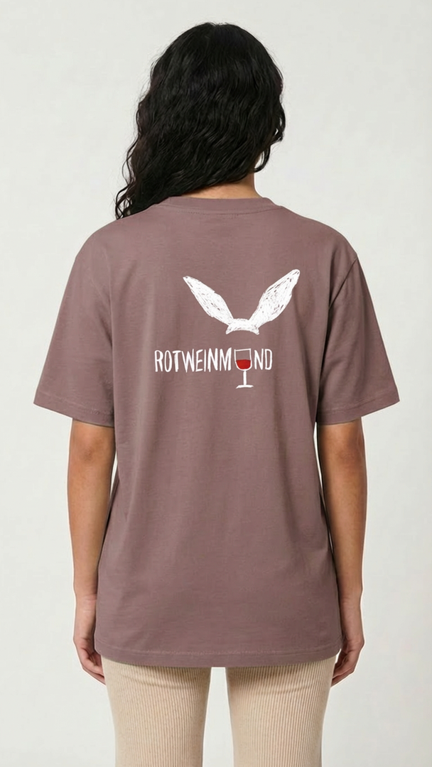 Organic T-Shirt  "Big Rotweinmund" (Unisex) - designed by PROXI