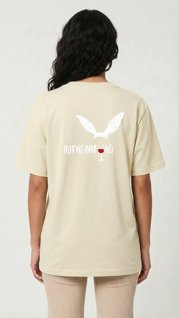 Organic T-Shirt  "Big Rotweinmund" (Unisex) - designed by PROXI