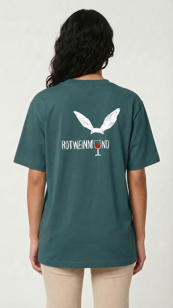 Organic T-Shirt  "Big Rotweinmund" (Unisex) - designed by PROXI
